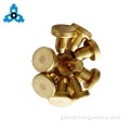 Solid Pure Copper Rivets Solid Blind Rivets Brass Flat Head Metal Pin Supplier